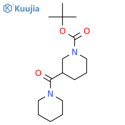 tert-Butyl 3-(piperidine-1-carbonyl)piperidine-1-carboxylate structure