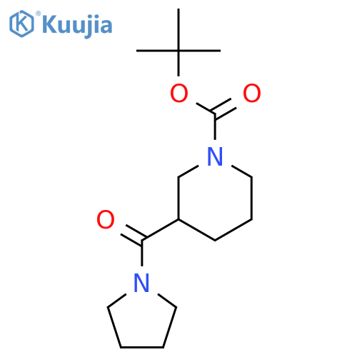 tert-Butyl 3-(pyrrolidine-1-carbonyl)piperidine-1-carboxylate structure