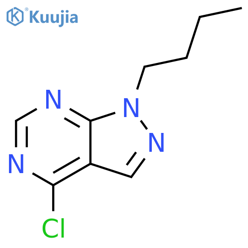 1H-Pyrazolo[3,4-d]pyrimidine, 1-butyl-4-chloro- structure