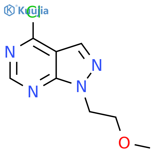 4-chloro-1-(2-methoxyethyl)-1H-pyrazolo3,4-dpyrimidine structure