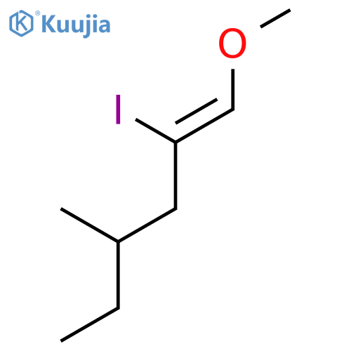 1-Hexene, 2-iodo-1-methoxy-4-methyl-, (Z)- structure