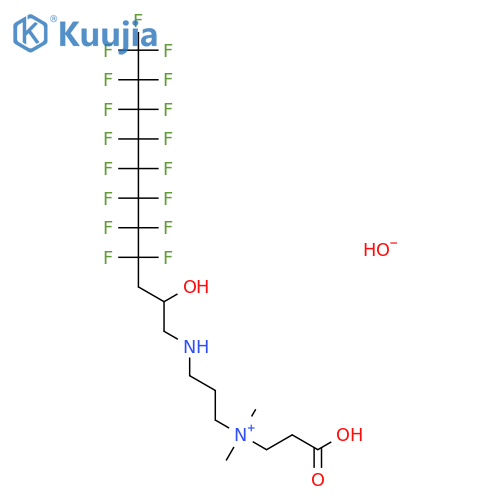 1-Propanaminium,N-(2-carboxyethyl)-3-[(4,4,5,5,6,6,7,7,8,8,9,9,10,10,11,11,11-heptadecafluoro-2-hydroxyundecyl)amino]-N,N-dimethyl-,inner salt structure