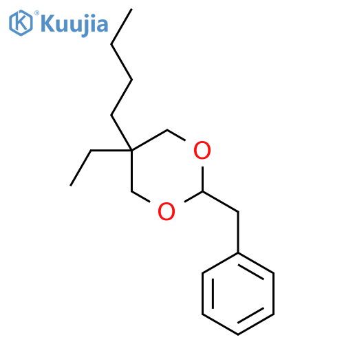 1,3-Dioxane,5-butyl-5-ethyl-2-(phenylmethyl)- structure