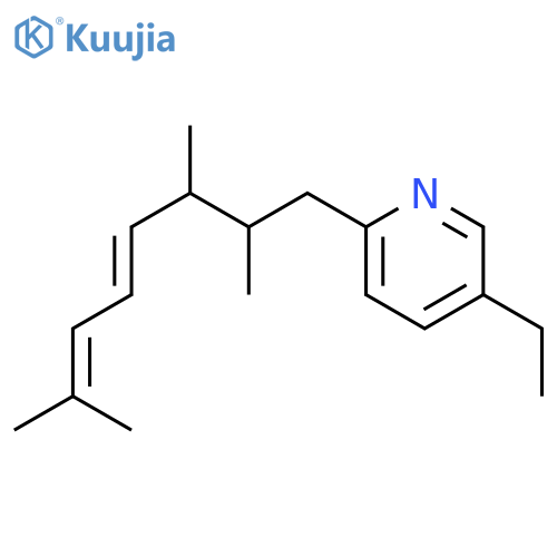 Pyridine,5-ethyl-2-(2,3,7-trimethyl-4,6-octadien-1-yl)- structure