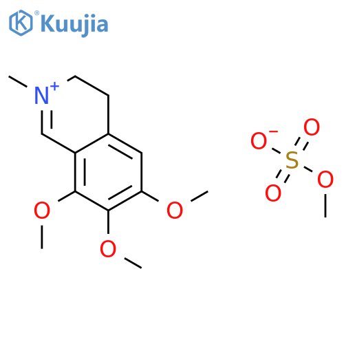 3,4-Dihydro-6,7,8-trimethoxy-2-methylisoquinolinium methyl sulphate structure