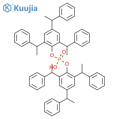 Phenol,2,4,6-tris(1-phenylethyl)-, hydrogen phosphate (9CI) structure