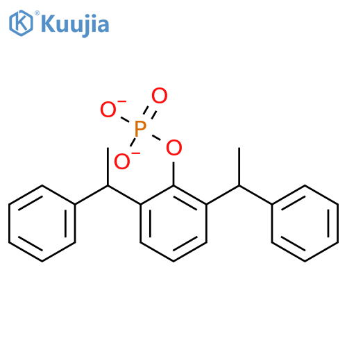 Phenol,2,6-bis(1-phenylethyl)-, dihydrogen phosphate (9CI) structure