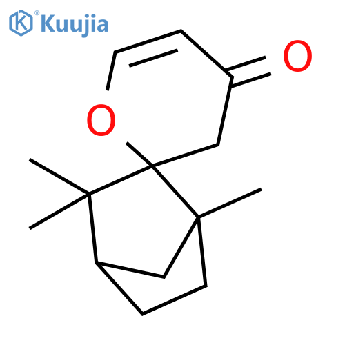 Spiro[bicyclo[2.2.1]heptane-2,2'-[2H]pyran]-4'(3'H)-one,1,3,3-trimethyl- structure