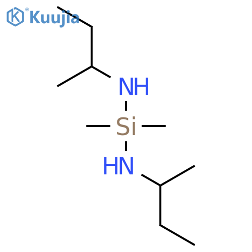 Silanediamine,1,1-dimethyl-N,N'-bis(1-methylpropyl)- structure