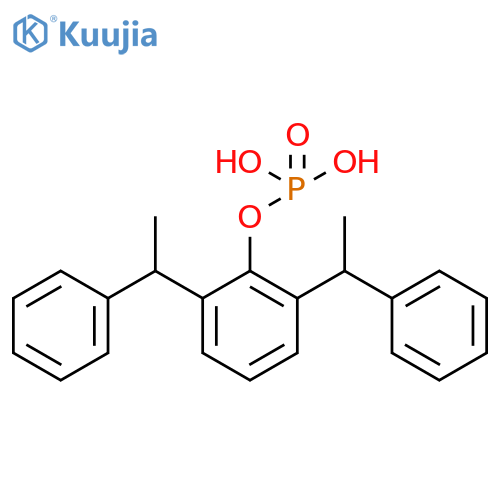 Phenol,2,6-bis(1-phenylethyl)-, hydrogen phosphate (9CI) structure