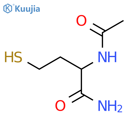 2-acetamido-4-sulfanylbutanamide structure