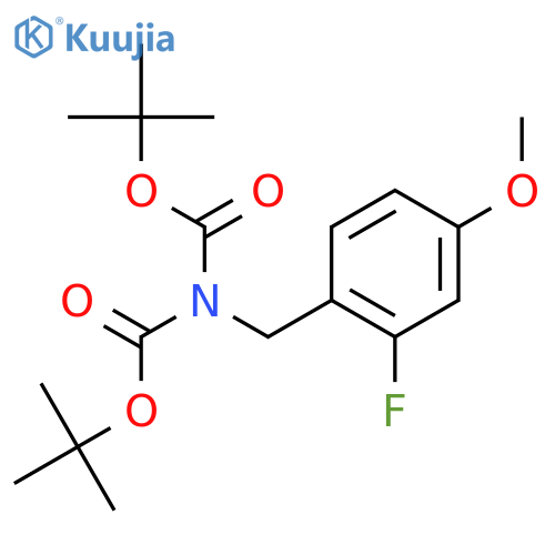 N,N-DI-T-BOC-(2-FLUORO-4-METHOXYPHENYL)METHANAMINE structure