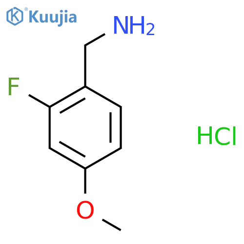 2-Fluoro-4-methoxybenzylamine hydrochloride structure