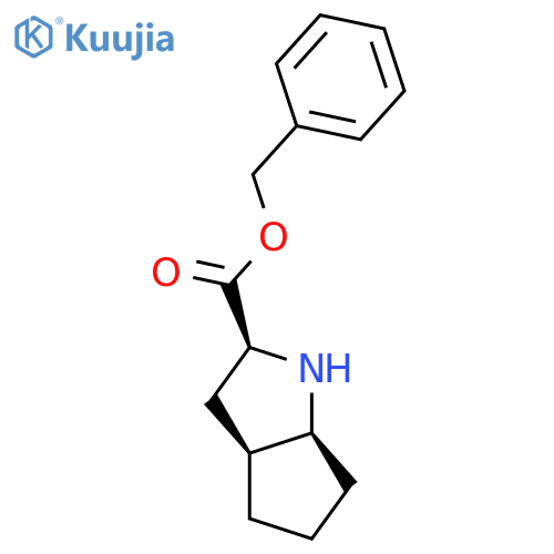 benzyl (2S,3aS,6aS)-octahydrocyclopenta[b]pyrrole-2-carboxylate structure