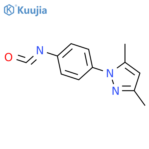 1-(4-isocyanatophenyl)-3,5-dimethyl-1H-pyrazole structure