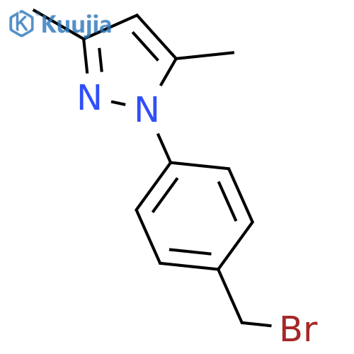 1-(4-(Bromomethyl)phenyl)-3,5-dimethyl-1H-pyrazole structure