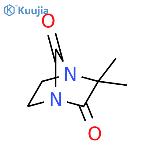 1,4-Diazabicyclo[2.2.1]heptane-2,7-dione,3,3-dimethyl- structure