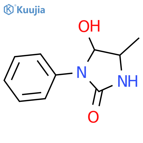 2-Imidazolidinone, 5-hydroxy-4-methyl-1-phenyl- structure