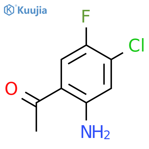 1-(2-Amino-4-chloro-5-fluorophenyl)ethanone structure