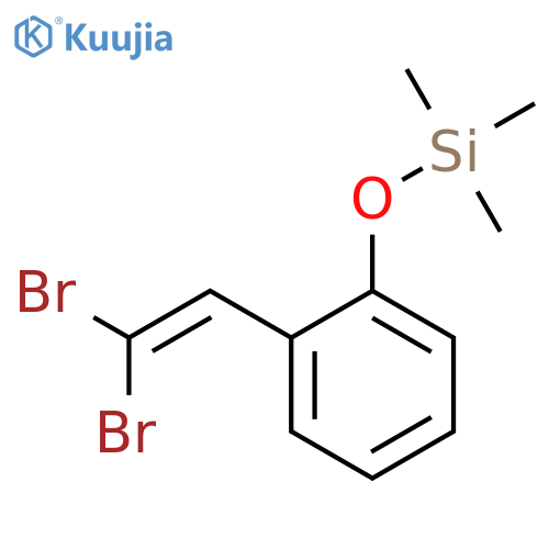 1-(2,2-Dibromoethenyl)-2-[(trimethylsilyl)oxy]benzene structure