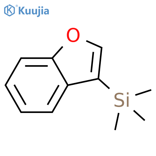 Benzofuran, 3-(trimethylsilyl)- structure