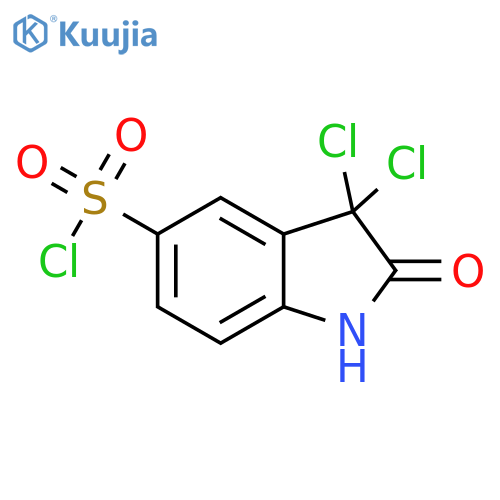 3,3-Dichloro-2-oxoindoline-5-sulfonyl Chloride structure