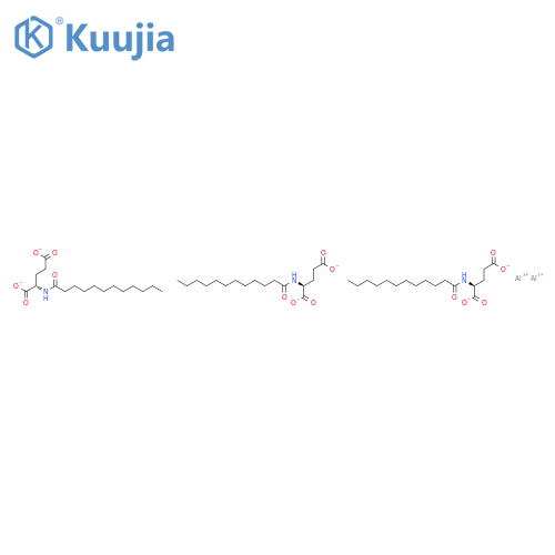 tris[N-(1-oxododecyl)-L-glutamato(2-)]dialuminium structure