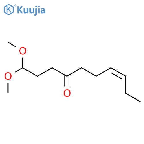 7-Decen-4-one, 1,1-dimethoxy-, (Z)- structure