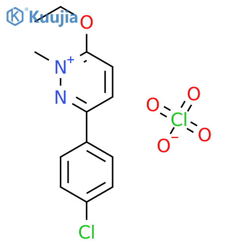 Pyridazinium, 3-(4-chlorophenyl)-6-ethoxy-1-methyl-, perchlorate structure