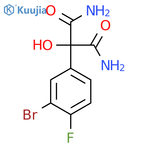 Propanediamide, 2-(3-bromo-4-fluorophenyl)-2-hydroxy- structure