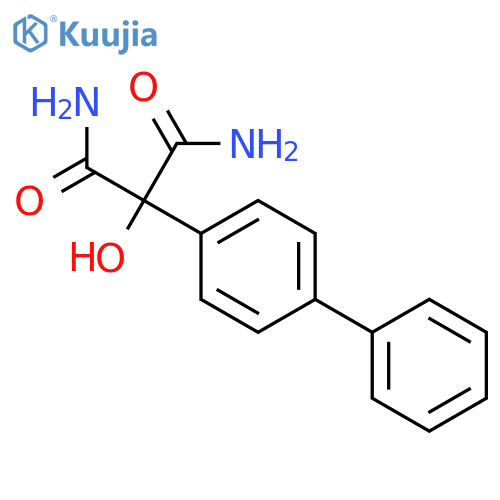 Propanediamide, 2-[1,1'-biphenyl]-4-yl-2-hydroxy- structure