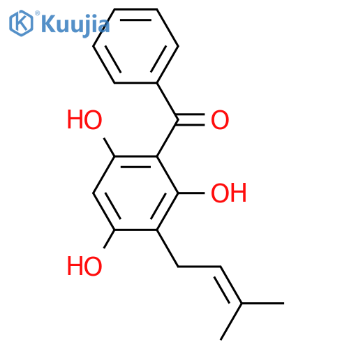 3-Prenyl-2,4,6-trihydroxybenzophenone structure