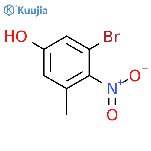 3-Bromo-5-methyl-4-nitro-phenol structure