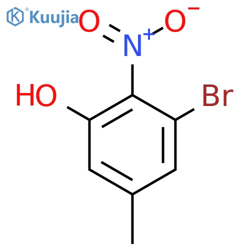 3-Bromo-5-methyl-2-nitrophenol structure