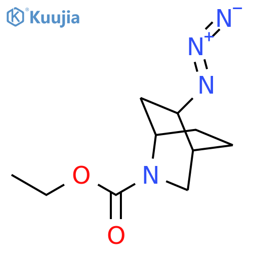 2-Azabicyclo[2.2.2]octane-2-carboxylic acid, 5-azido-, ethyl ester structure