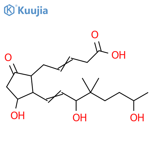 3-Pentenoic acid, 5-[2-(3,7-dihydroxy-4,4-dimethyl-1-octen-1-yl)-3-hydroxy-5-oxocyclopentyl]- structure