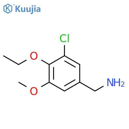 (3-chloro-4-ethoxy-5-methoxyphenyl)methanamine structure