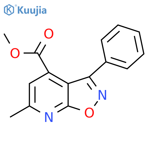 methyl 6-methyl-3-phenyl-1,2oxazolo5,4-bpyridine-4-carboxylate structure