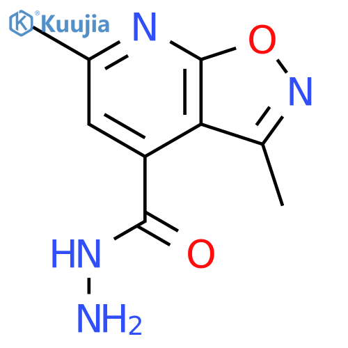 3,6-dimethyl-[1,2]oxazolo[5,4-b]pyridine-4-carbohydrazide structure