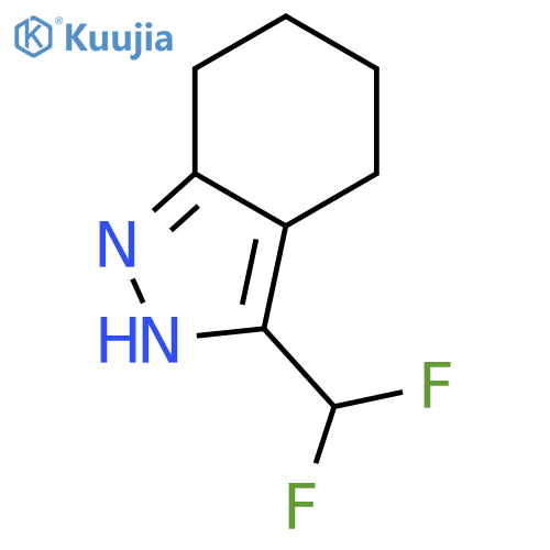 3-(difluoromethyl)-4,5,6,7-tetrahydro-1H-indazole structure
