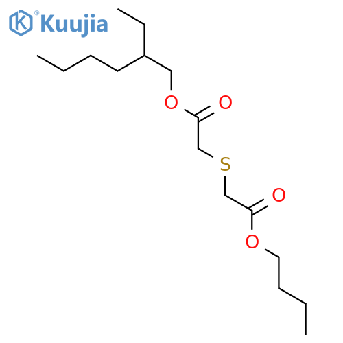 Acetic acid,[(2-butoxy-2-oxoethyl)thio]-, 2-ethylhexyl ester (9CI) structure