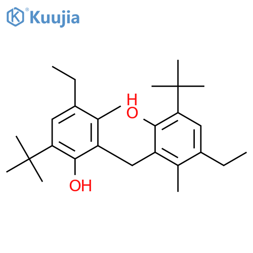 Phenol,2,2'-methylenebis[6-(1,1-dimethylethyl)-4-ethyl-3-methyl- structure