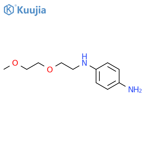 N-[2-(2-methoxyethoxy)ethyl]benzene-1,4-diamine structure