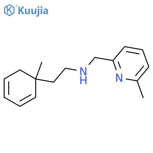 6-methyl-N-(1-methylphenethyl)pyridine-2-methylamine structure