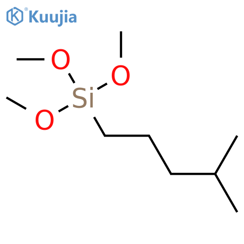 Silane,trimethoxy(4-methylpentyl)- structure