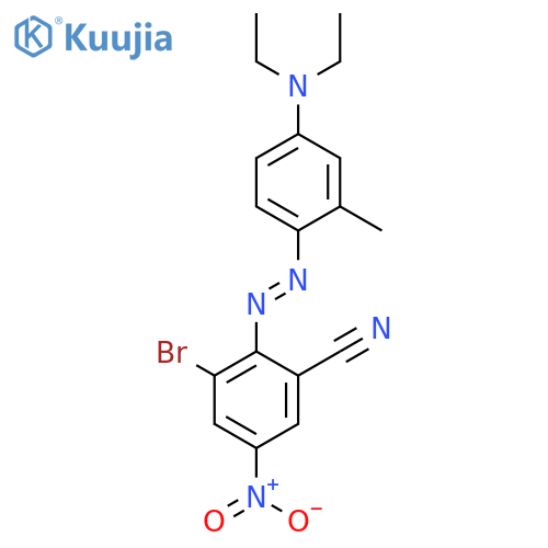 Benzonitrile,3-bromo-2-[2-[4-(diethylamino)-2-methylphenyl]diazenyl]-5-nitro- structure