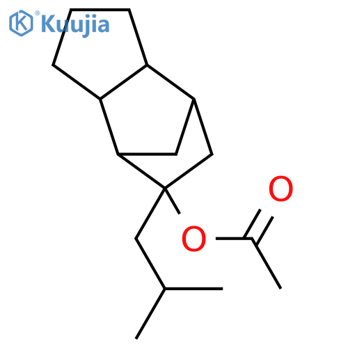 4,7-Methano-1H-inden-5-ol,octahydro-5-(2-methylpropyl)-, acetate (9CI) structure