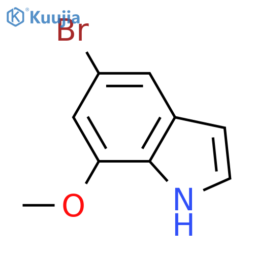 5-BROMO-7-METHOXY-1H-INDOLE structure