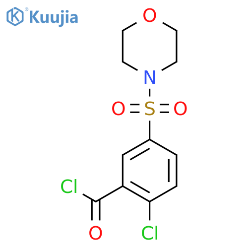 2-Chloro-5-(morpholine-4-sulfonyl)benzoyl chloride structure