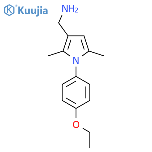 {1-(4-ethoxyphenyl)-2,5-dimethyl-1H-pyrrol-3-ylmethyl}amine structure